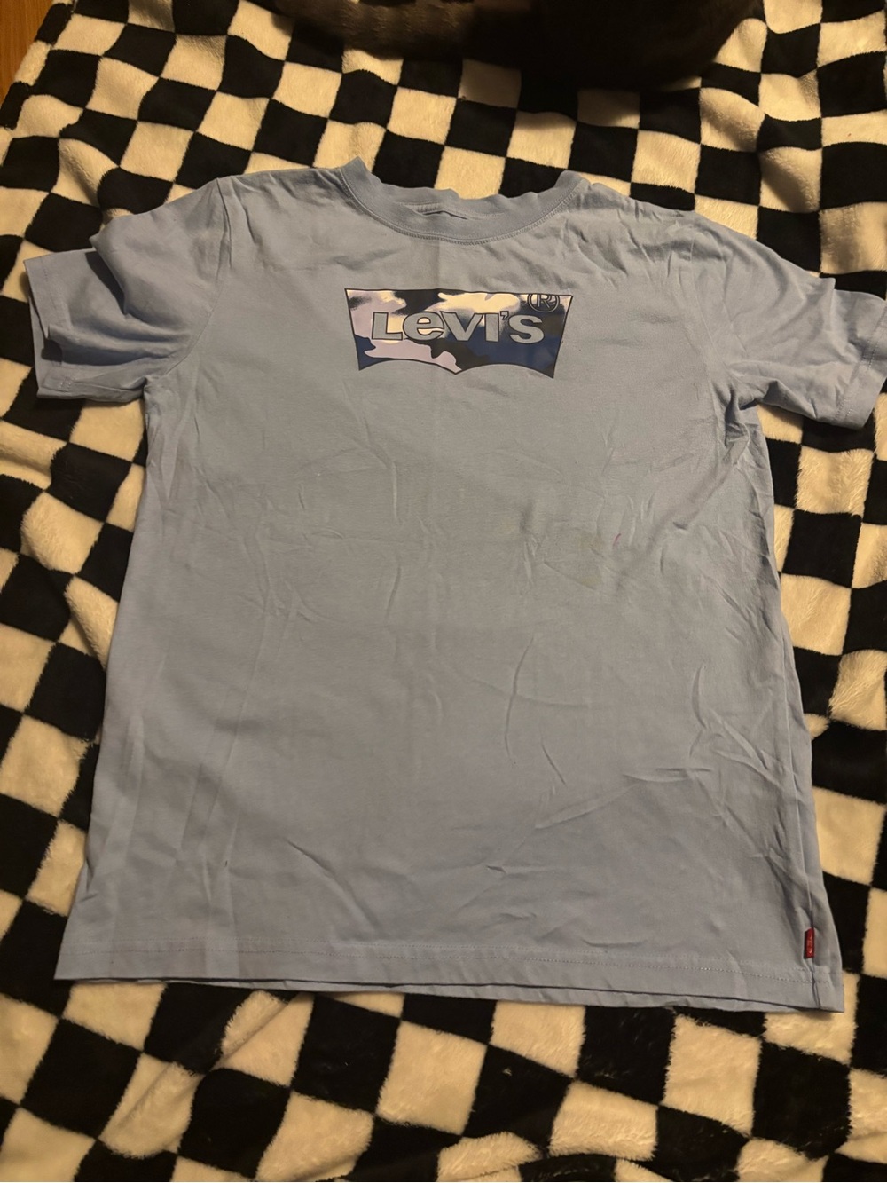 Free on bundle Size xlarge levi blue shirt (stained)